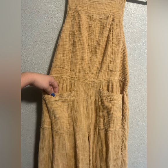 Free people Cyprus Ave Overalls in Golden Brown - Picture 4 of 8